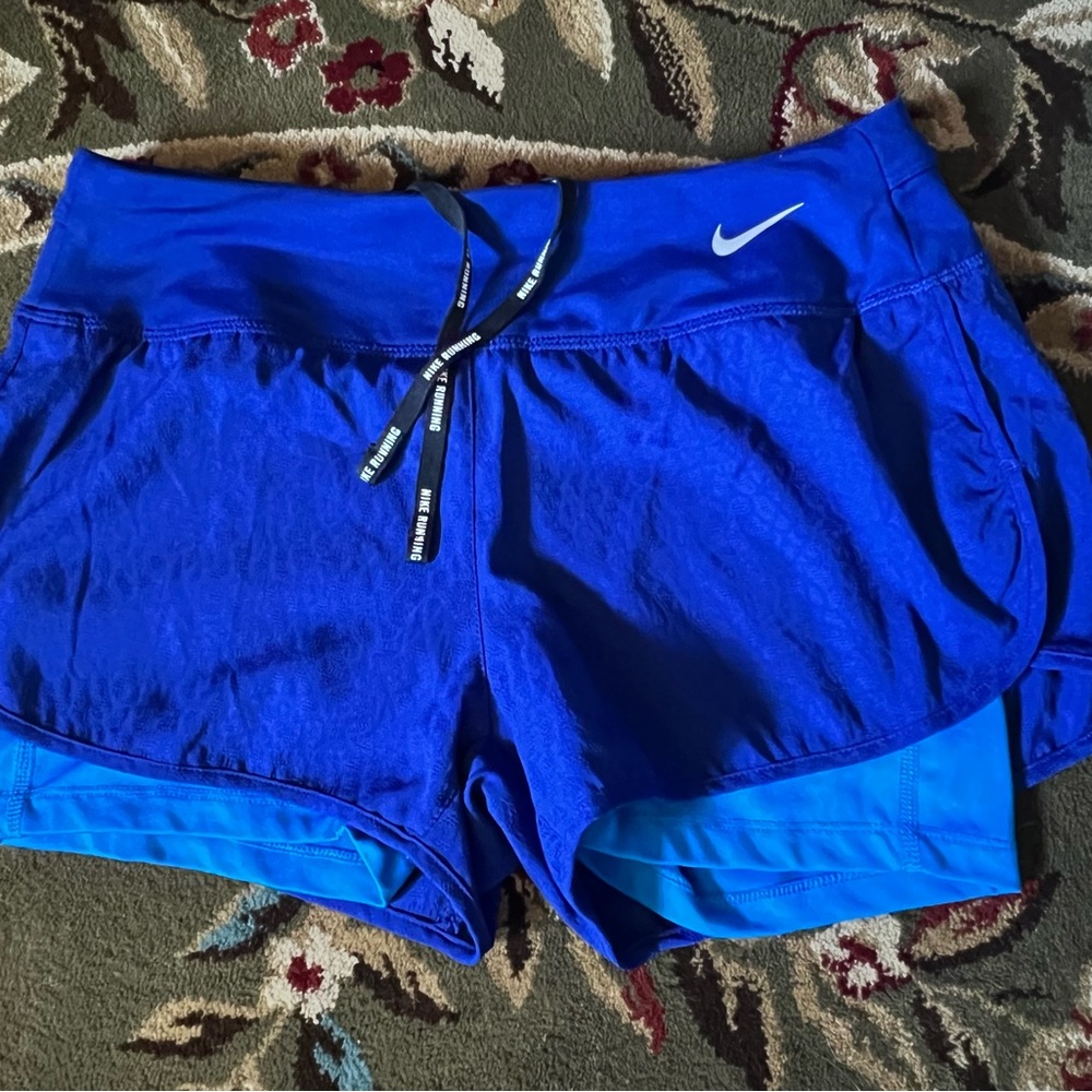 Nike Women's Vibrant Blue Athletic Shorts